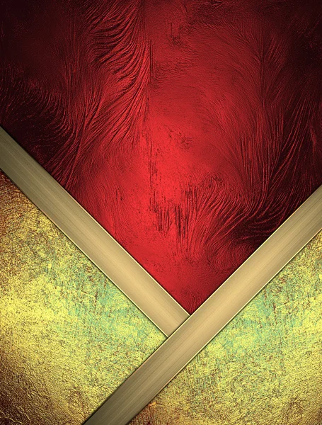 Rote Textur mit goldenen Ecken. Kopierraum für Werbebroschüre oder Ausschreibung, abstrakter Hintergrund — Stockfoto