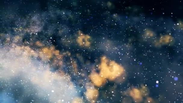 Viaggia tra le stelle. Viaggiare nello spazio - la velocità della luce — Video Stock