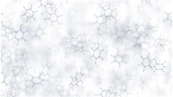 Fundo da estrutura da molécula do ADN — Vídeo de Stock