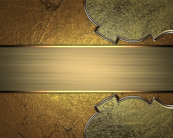 Altın tabela öğesi tasarım için. Tasarım şablonu. reklam broşür veya duyuru davet, arka plan için alanı Kopyala