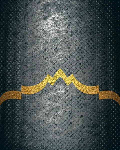 Fondo de metal grunge con borde dorado. Elemento para el diseño. Plantilla para diseño. espacio para la copia de anuncio folleto o anuncio invitación, fondo abstracto — Foto de Stock