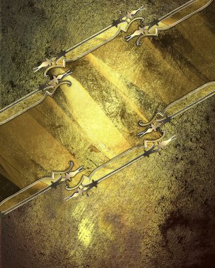 Antique ornaments from the old shabby gold. Element for design. Template for design. copy space for ad brochure or announcement invitation, abstract background