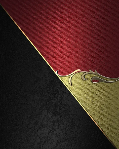 Textura negra y roja con patrones. Elemento para el diseño. Plantilla para diseño . —  Fotos de Stock