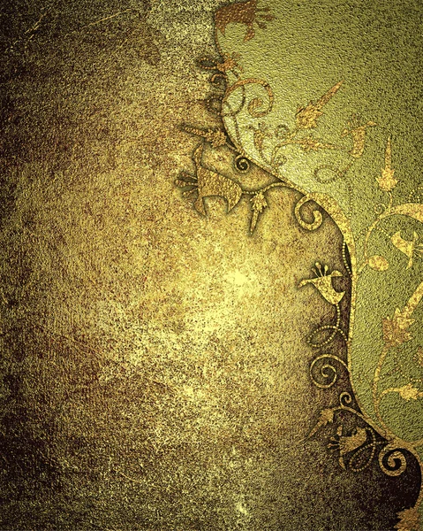 Grunge zlaté textury zlaté barvy vzor. Prvek pro návrh. Šablona pro design. Kopírovat prostor pro reklamní brožury nebo oznámení pozvání, abstraktní pozadí — Stock fotografie