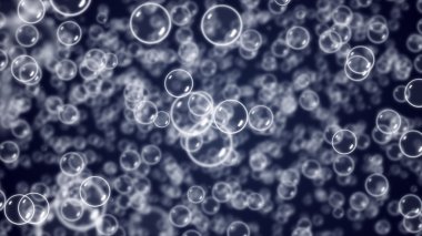 The chaotic motion of bubbles