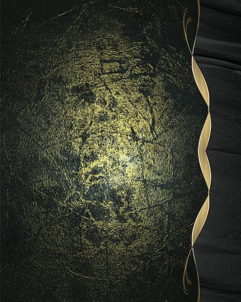 Fondo grunge de metal oscuro con patrón dorado. Elemento para el diseño. Plantilla para diseño. espacio para la copia de anuncio folleto o anuncio invitación, fondo abstracto —  Fotos de Stock