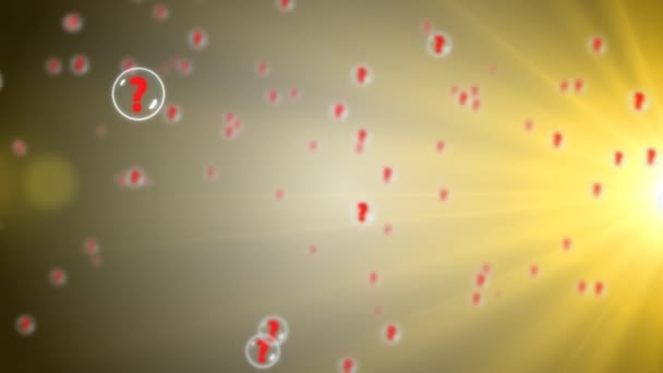 Beaucoup de points d'interrogation. Beaucoup de bulles avec des points d'interrogation 