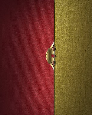 Green canvas with gold ornaments. Element for design. Template for design. copy space for ad brochure or announcement invitation, abstract background