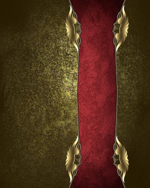 Grunge texture with red beautiful stripe. Element for design. Template for design. copy space for ad brochure or announcement invitation, abstract background