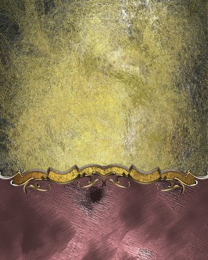 Vintage metal background with pink frame. Element for design. Template for design. copy space for ad brochure or announcement invitation, abstract background