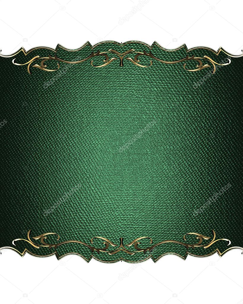 Green Nameplate For Text With Gold Border Template For Design Copy Space For Ad Brochure Or Announcement Invitation Abstract Background Stock Photo By C Swevil Green Nameplate For Text With Gold Border Template For Design Copy Space For Ad Brochure Or Announcement Invitation Abstract Background Stock Photo By C Swevil