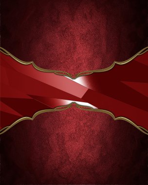 Kırmızı çerçeve altın süslemeli. Tasarım için öğe. Tasarım şablonu. reklam broşür veya duyuru davet, arka plan için alanı Kopyala