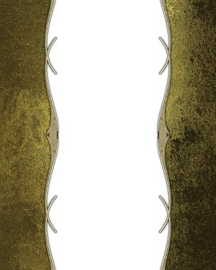 Altın Çerçeve. Tasarım için öğe. Tasarım şablonu. reklam broşür veya duyuru davet, arka plan için alanı Kopyala