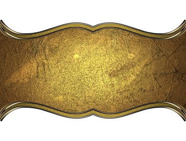 Gold nameplate. Element for design. Template for design. copy space for ad brochure or announcement invitation, abstract background