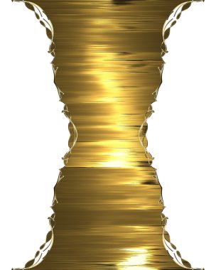 Golden plate for text. Element for design. Template for design. copy space for ad brochure or announcement invitation, abstract background
