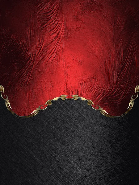 Red texture with black edge. Element for design. Template for design. copy space for ad brochure or announcement invitation, abstract background — Stock Fotó