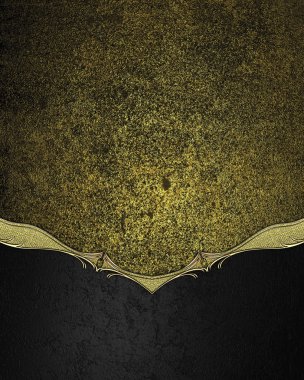 Grunge yellow background with black plate. Element for design. Template for design. copy space for ad brochure or announcement invitation, abstract background