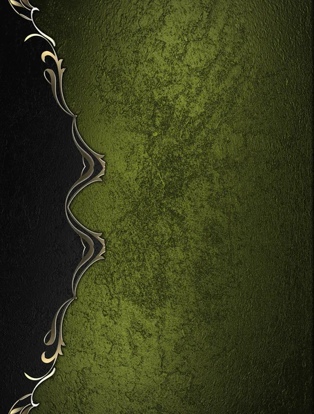 Textura verde grunge con borde negro. Elemento para el diseño. Plantilla para diseño. espacio para la copia de anuncio folleto o anuncio invitación, fondo abstracto — Foto de Stock