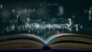 matematik formülleri kitaptan fizik. bilgisayar loopable hareketli arka plan oluşturulur. HD 1080 progressive