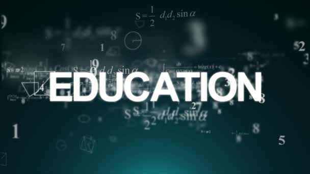 Les formules mathématiques volent. Les nombres, la formule mathématique, la géométrie. Éducation conceptuelle 