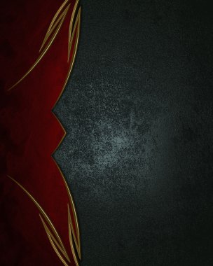 Grunge blue background with red decoration. Element for design. Template for design. copy space for ad brochure or announcement invitation, abstract background