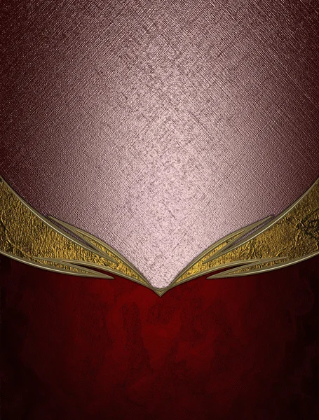 Brown and red background with gold inserts. Element for design. Template for design. copy space for ad brochure or announcement invitation, abstract background — 图库照片