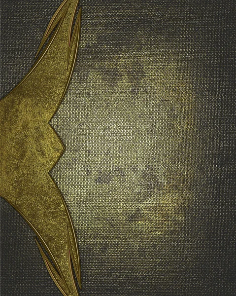 Grunge texture with gold inlay. Element for design. Template for design. copy space for ad brochure or announcement invitation, abstract background — 图库照片