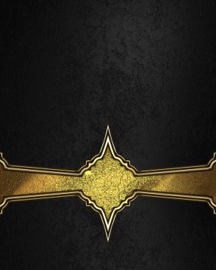 Black texture with yellow decoration. Element for design. Template for design. copy space for ad brochure or announcement invitation, abstract background