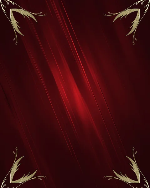 Textura roja con patrón dorado. Plantilla para diseño. espacio para la copia de anuncio folleto o anuncio invitación, fondo abstracto . — Foto de Stock