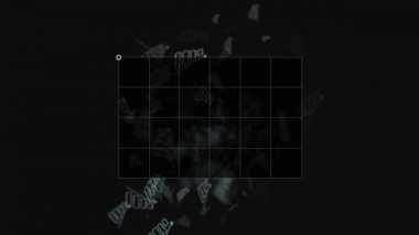 siyah arka plan grafik üzerinde düşen çubuk grafik aşağı bar. Birçok siyah bir arka plan üzerinde grafik. iş, finans, yatırım, tasarruf ve kavram nakit