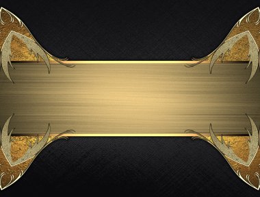 Siyah dokulu altın tabela ve desen ve. Tasarım için öğe. Tasarım şablonu. reklam broşür veya duyuru davet, arka plan için alanı Kopyala.