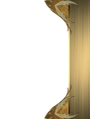 Tasarım için altın öğe. Tasarım şablonu. reklam broşür veya duyuru davet, arka plan için alanı Kopyala