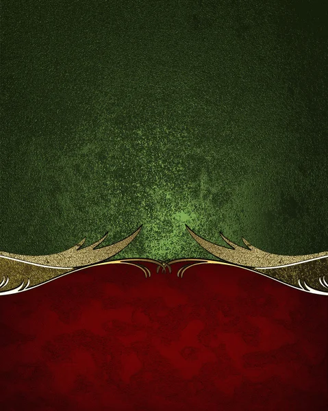 Fondo verde con patrón rojo. Elemento para el diseño. Plantilla para diseño. espacio para la copia de anuncio folleto o anuncio invitación, fondo abstracto . — Foto de Stock