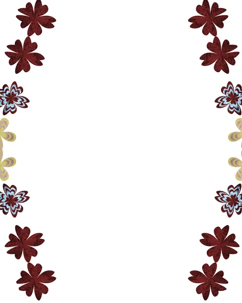 Frame of flowers. Element for design. Template for design. copy space for ad brochure or announcement invitation, abstract background. — Φωτογραφία Αρχείου