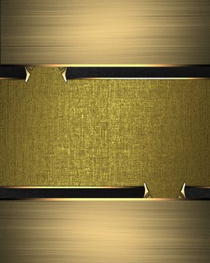 Altın Çerçeve. Tasarım için öğe. Tasarım şablonu. reklam broşür veya duyuru davet, arka plan için alanı Kopyala.