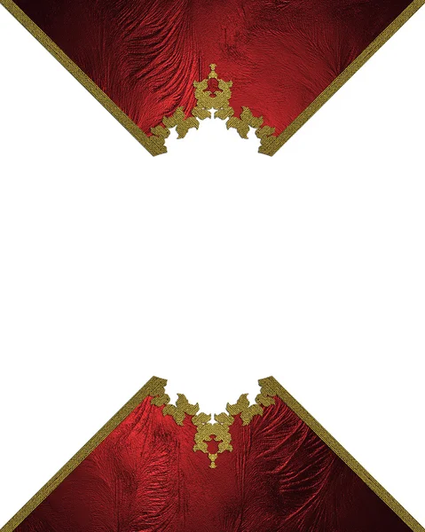 Cornice rossa astrazione. Elemento per il design. Modello per il design. copia spazio per brochure pubblicitaria o invito all'annuncio, sfondo astratto . — Foto Stock