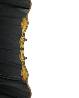 Black edge of an antique pattern. Element for design. Template for design. copy space for ad brochure or announcement invitation, abstract background.