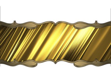 Golden nameplate with gold pattern. Element for design. Template for design. copy space for ad brochure or announcement invitation, abstract background.