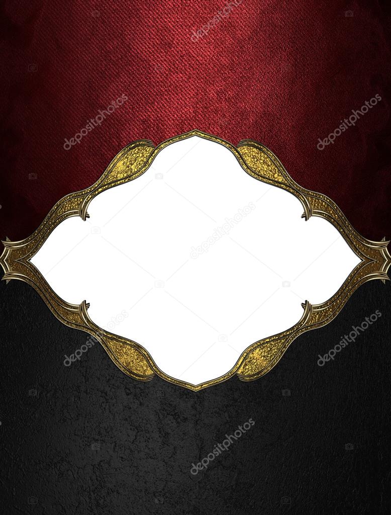 Red background with antique frame. Element for design. Template for design. copy space for ad brochure or announcement invitation, abstract background.