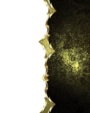 Abstract dark frame with gold ornaments. Element for design. Template for design. copy space for ad brochure or announcement invitation, abstract background.