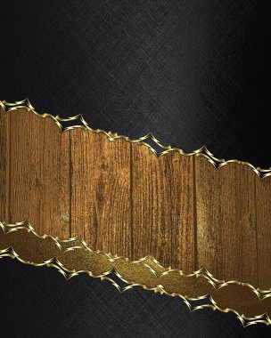 Black texture with gold ornaments. Element for design. Template for design. copy space for ad brochure or announcement invitation, abstract background.