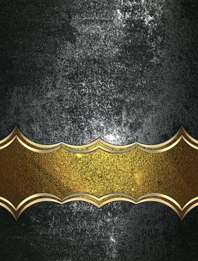 Grunge metal background with a sign. Element for design. Template for design. copy space for ad brochure or announcement invitation, abstract background.