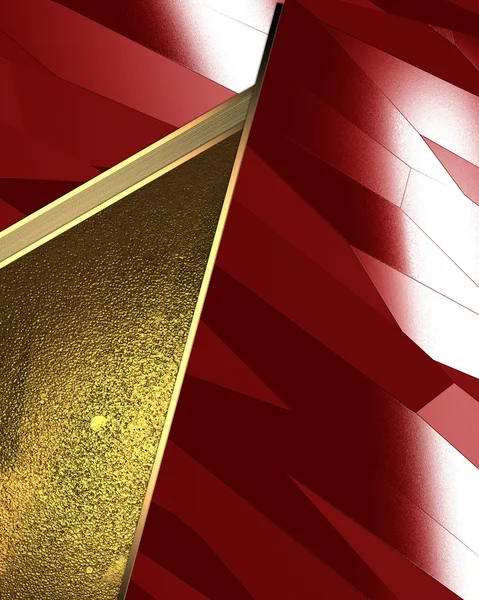 Abstract red background with gold inserts. Element for design. Template for design. copy space for ad brochure or announcement invitation, abstract background. — Stockfoto