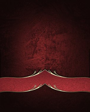 Red velvet background with red decoration. Element for design. Template for design. copy space for ad brochure or announcement invitation, abstract background.