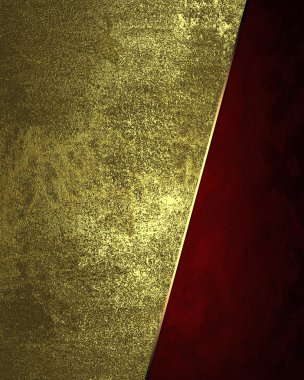 Abstract golden background with red edge. Element for design. Template for design. copy space for ad brochure or announcement invitation, abstract background.