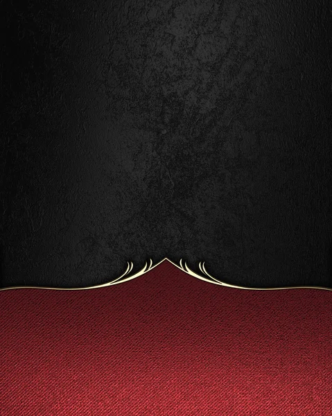 Black velvet background with red edge. Element for design. Template for design. copy space for ad brochure or announcement invitation, abstract background. — Stock fotografie