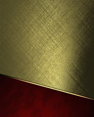 Abstract gold background with red bottom. Element for design. Template for design. copy space for ad brochure or announcement invitation, abstract background.