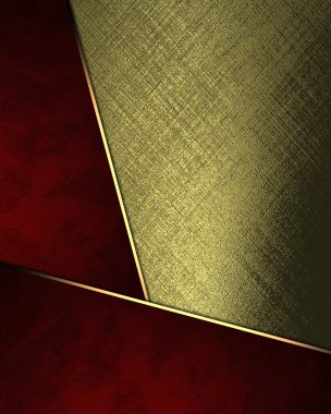 Abstract gold background with red bottom. Element for design. Template for design. copy space for ad brochure or announcement invitation, abstract background.