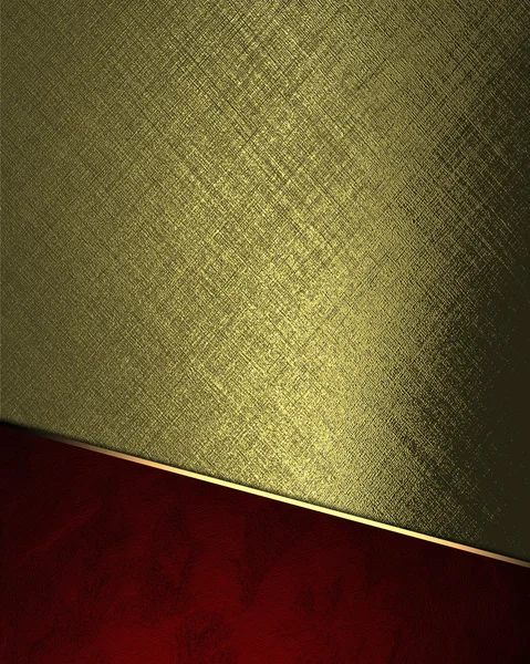 Abstract gold background with red bottom. Element for design. Template for design. copy space for ad brochure or announcement invitation, abstract background. — Stock Photo, Image