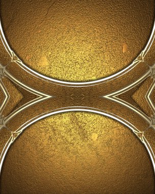 Grunge arka plan ile altın bir süs. Tasarım için öğe. Tasarım şablonu. reklam broşür veya duyuru davet, arka plan için alanı Kopyala.